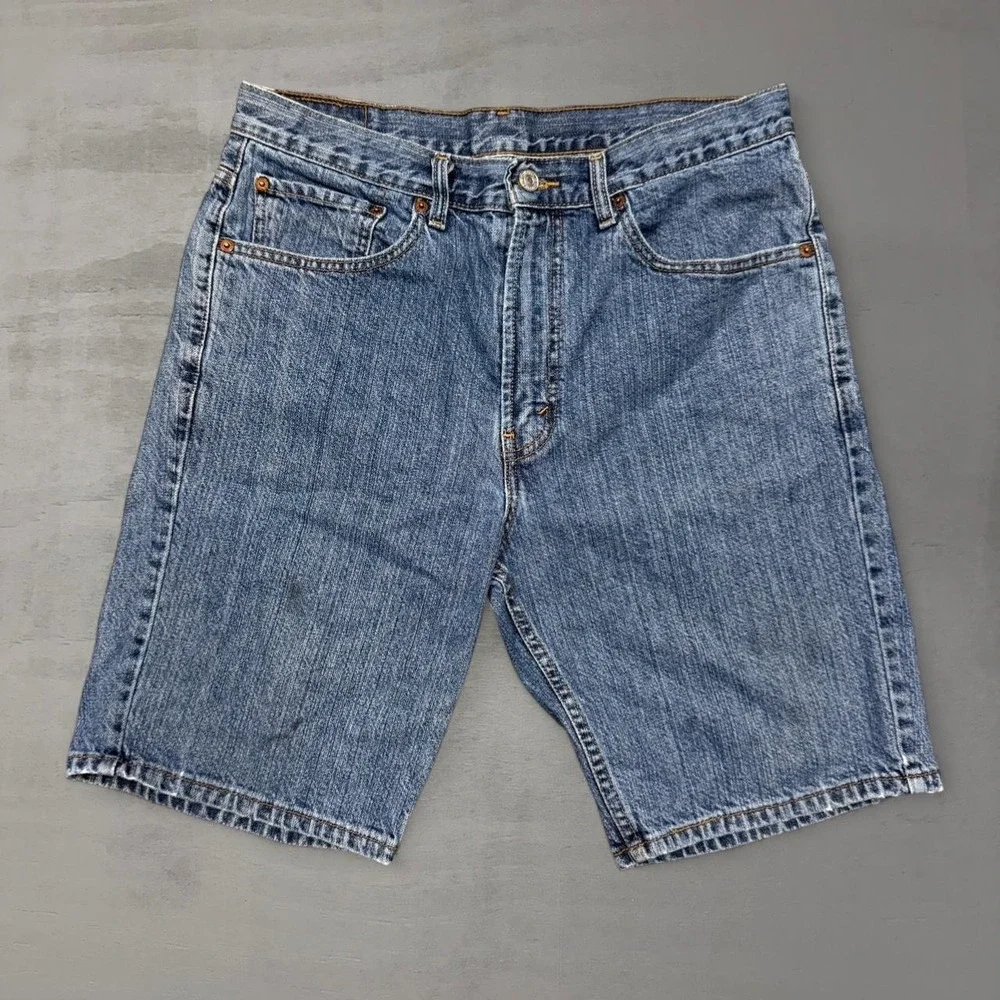 Levi's‎ 505 Denim Shorts Blue Regular Fit Jean Shorts 32 Jorts